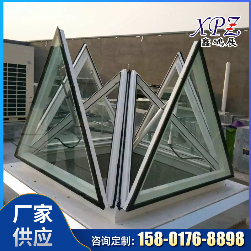 专业生产电动三角形,异形排烟天窗 通风采光消防排烟天窗