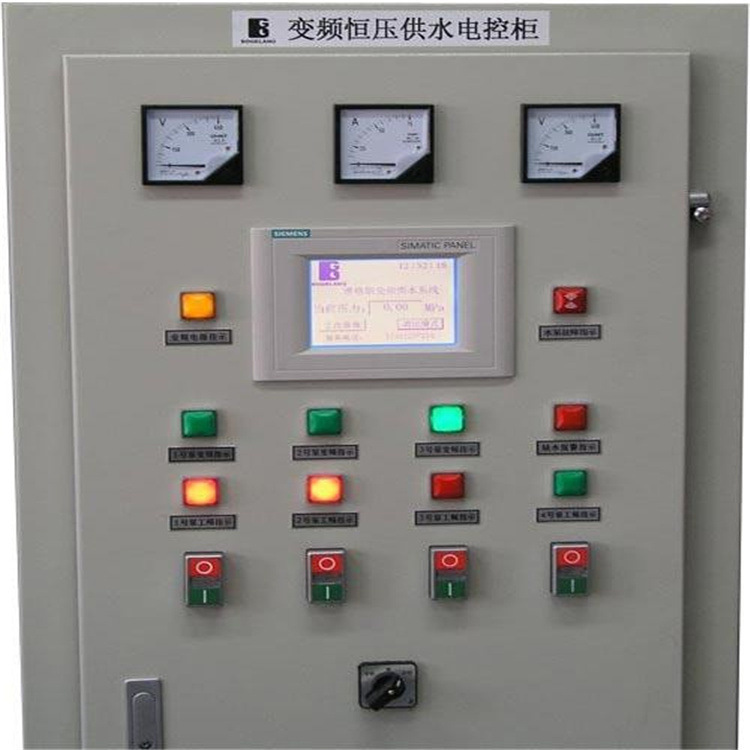 西门子电机马达变频器恒压供水控制柜电控柜成套恒压供水系统水泵