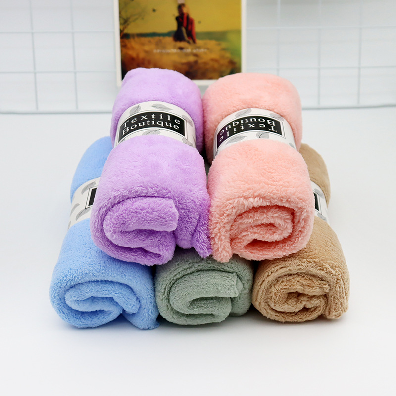 Household Adult Cotton Facecloth Unisex Soft Absorbent Towel Lint-Free Thickening plus Size Face Towel