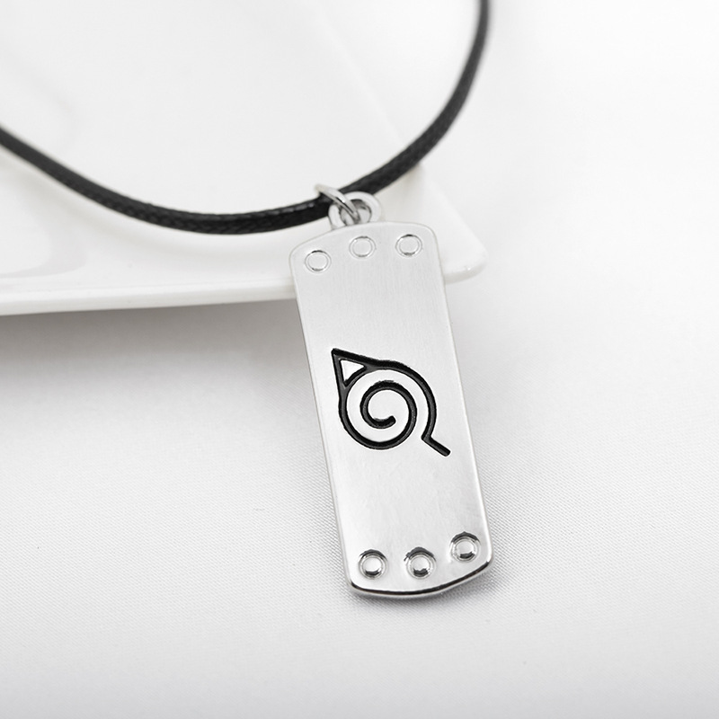 火影忍者疾风传动漫影视周边 木叶忍者护额火影logo项链厂家直销