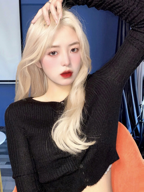 中分rose假发女中长卷发网红无刘海气质自然头套式假发套g84代