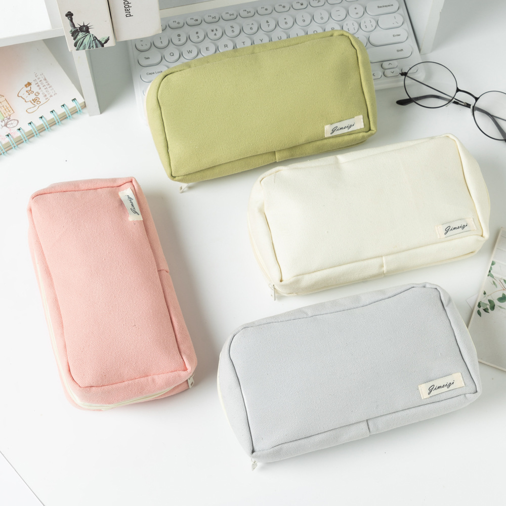 火山透明笔袋大容量耐脏2024新款学生通用初中生文具盒颜值铅笔袋