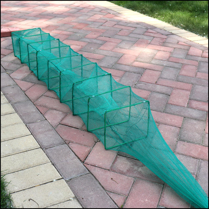 虾笼渔网捕鱼网鱼笼地网自动龙虾网笼加厚折叠捕鱼笼黄鳝笼河虾笼