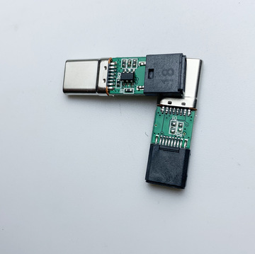 苹果母转tpc公橙色款type-c公头转苹果iphone15母座二合一充电