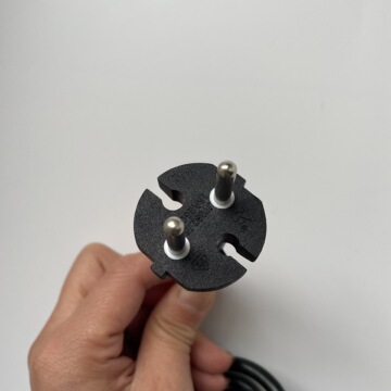 法国工具头 nf kema keur标准荷兰欧规韩国二芯圆针电动电源线