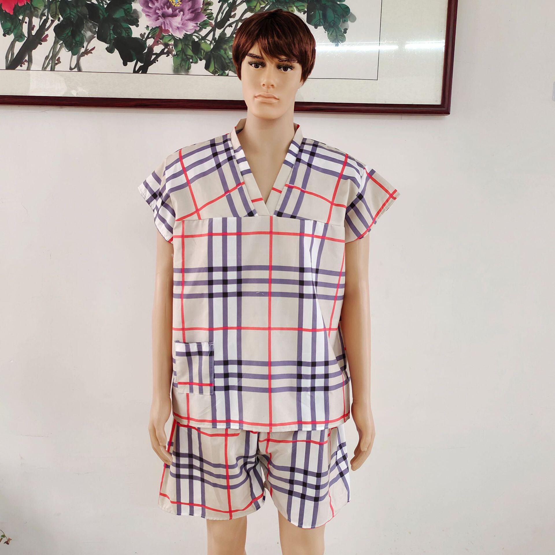 格子一次性浴服 一次性汗蒸服