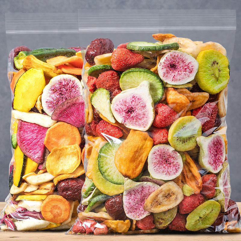 冻干水果干综合果蔬脆片500g袋装包装蔬菜香蕉菠萝蜜干孕妇零食