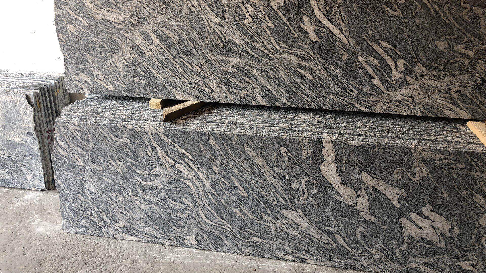 厂家直供石材花岗岩浪淘沙用于背景墙室风外地面墙面台面定制