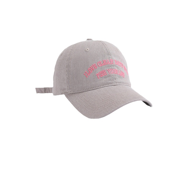 Baseball Cap for Women 2024 Spring New Letter Embroidered Soft Top Face-Looking Small All-Match Couple Peaked Cap Men's Fashion Brand