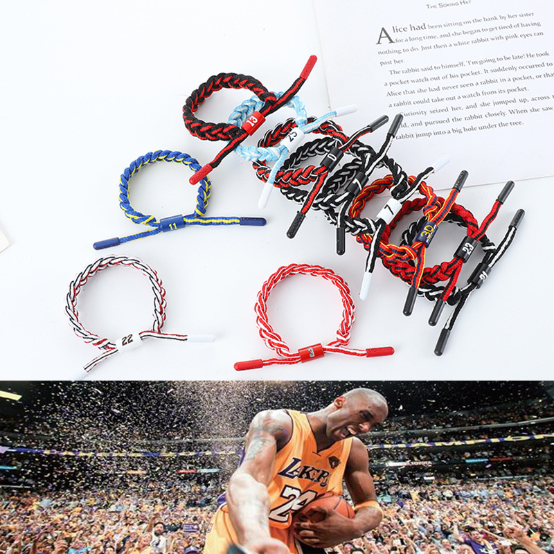 全明星nba小狮子手链詹姆斯 乔丹 科比编织小狮子nba手环