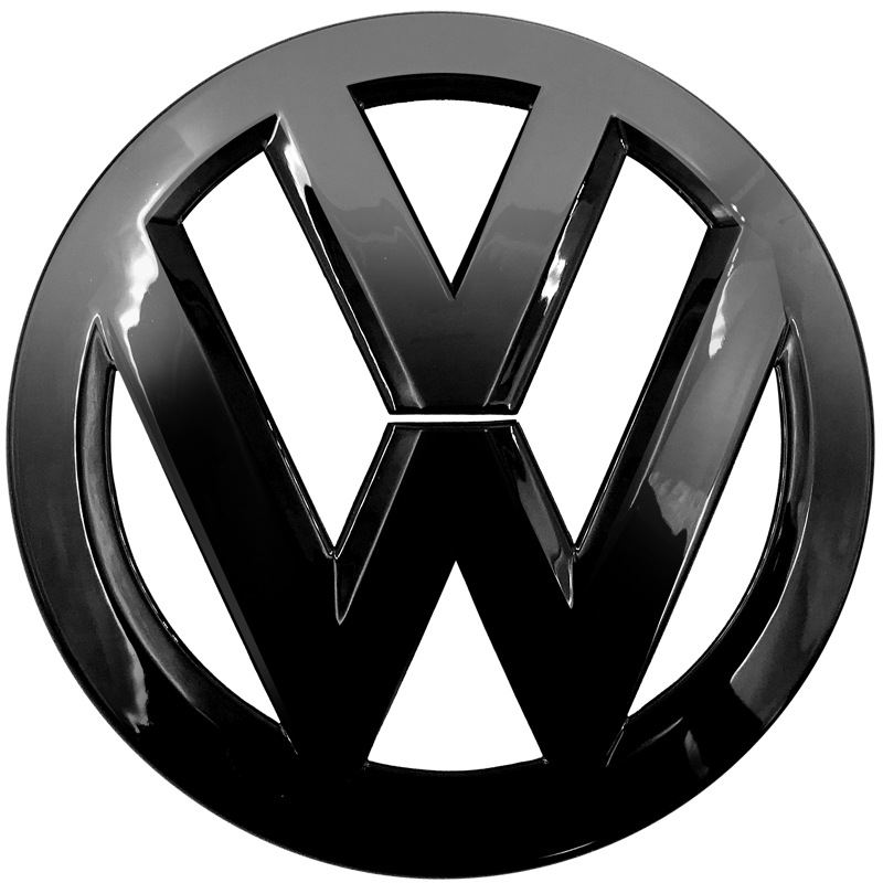 适用新19款大众poloplus车标车贴前后标改装装饰贴polo黑色车标贴