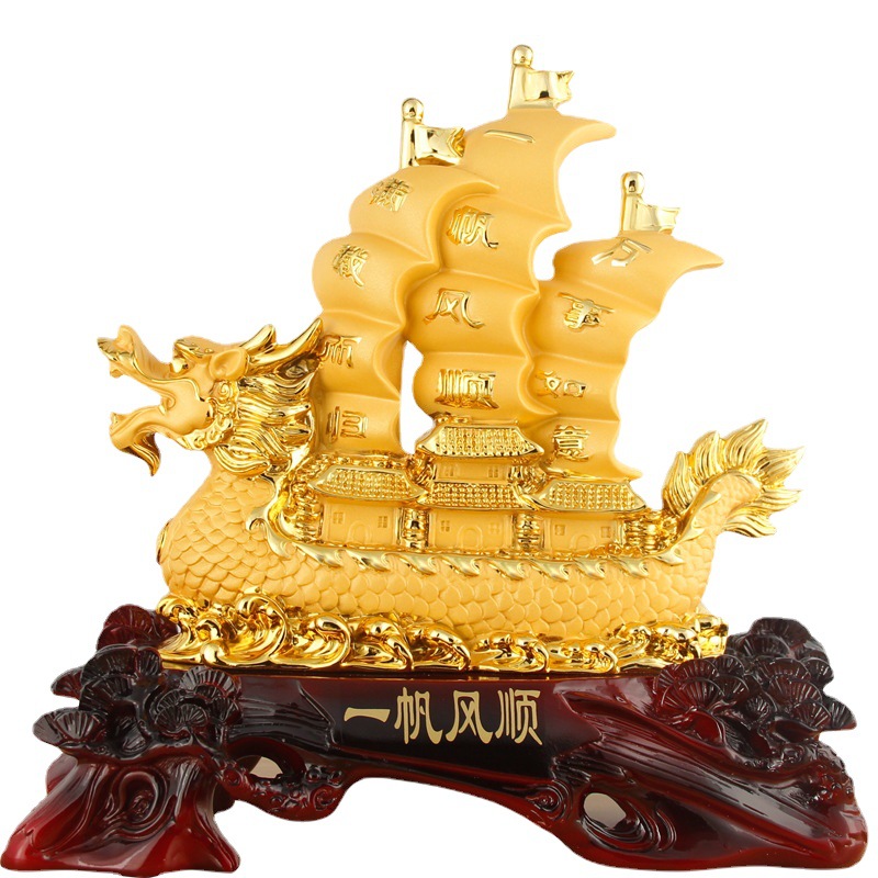 Smooth Sailing Sailboat Decoration Opening and Housewarming Dragon Boat Gift Office Wine Cabinet Home Living Room Hallway Decoration