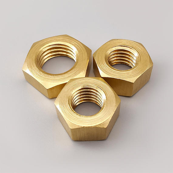 现货批发 铜螺母 h59-1环保铜薄螺母 变压器铜螺帽生产厂家m3-m24