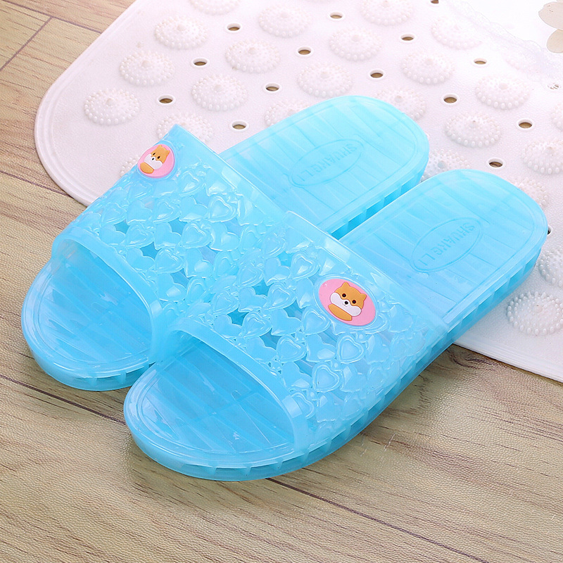 Factory Direct Sales Slippers Summer Casual Women's Slippers Indoor Slippers Bathroom Open Toe Crystal Slippers Couple Batch