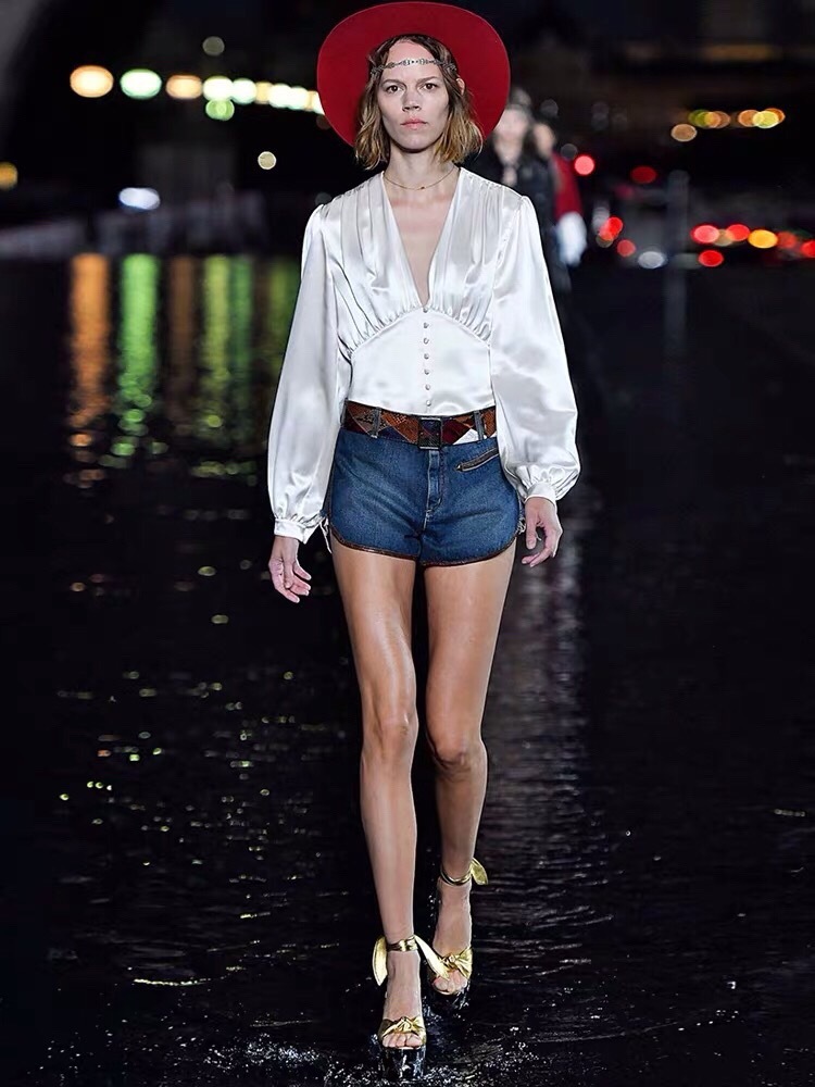 欧美走秀牛仔裤女