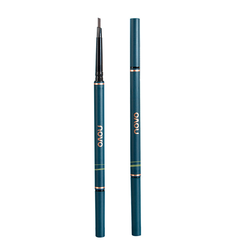 Novo Meidai Extremely Fine Small Briefs Eyebrow Pencil Natural Slim Waterproof and Durable Novice Not Easy to Smudge Double-Headed Eyebrow Pencil