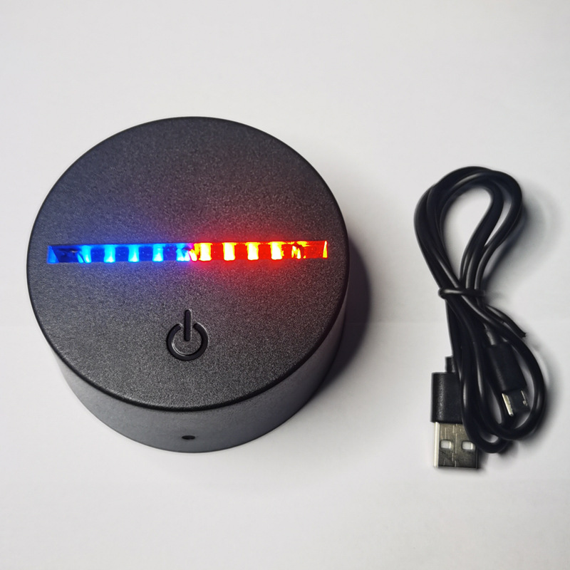 Factory Direct Sales 3d Small Night Lamp Base Touch Remote Control Colorful Acrylic Led Night Light Usb Charging Base Table Lamp