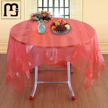 虹函一次性桌布加厚塑料台布结婚餐桌布野餐垫家用长方形圆形圆桌