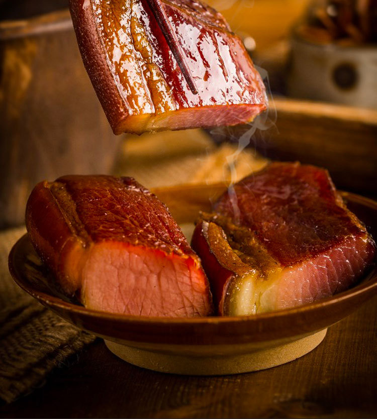 重庆特产赵孝春城口老腊肉系列熟食腌肉农家自制烟熏腊肉川味咸肉