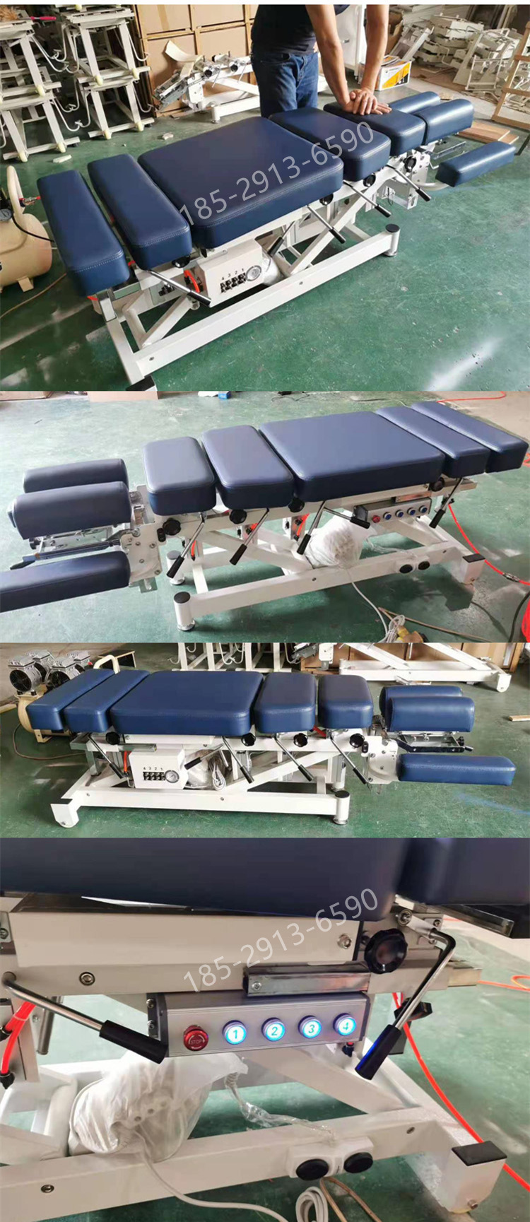 全自动顿压床骨整脊床美式理疗正骨床气动顿压按摩床多功能矫正