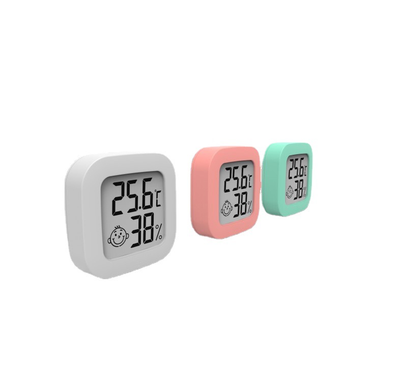 Electronic Digital Display Thermometer Expression Moisture Meter Car Refrigerator Indoor and Outdoor Mini Electronic Hygrometer Moisture Meter