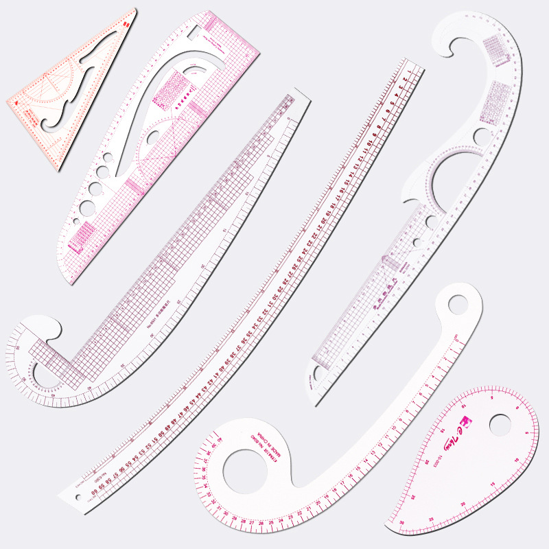 装尺放码尺打版打板尺逗号曲线尺裁剪尺三角比例尺袖笼裁缝工具