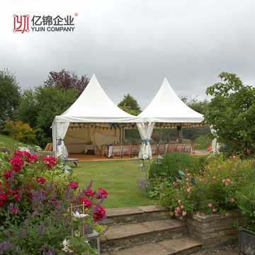 pagoda tent户外草坪临时搭建活动尖顶帐篷 宴会婚庆锥顶尖顶篷房