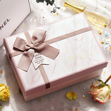 礼物盒高级感粉色盒子精美礼盒包装盒女生生日礼品盒大号礼盒空盒