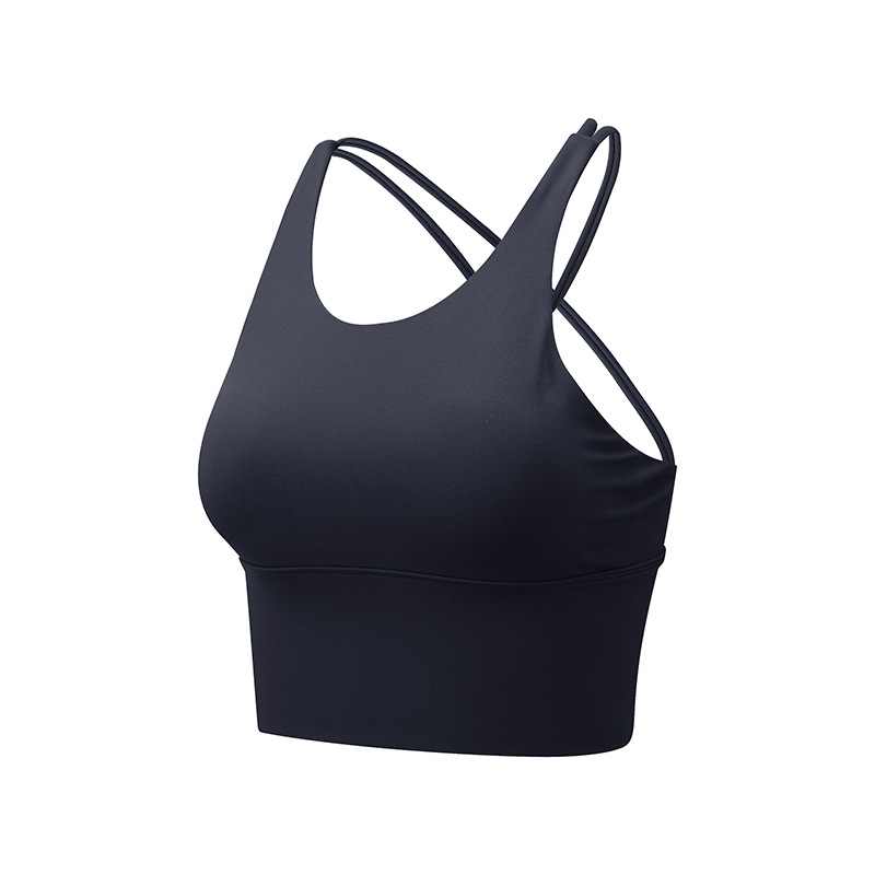 Lulu Sports Underwear Women's Yoga Clothes Suit Pilates Push-up Beauty Back Shockproof Running Bra Tight Workout Clothes