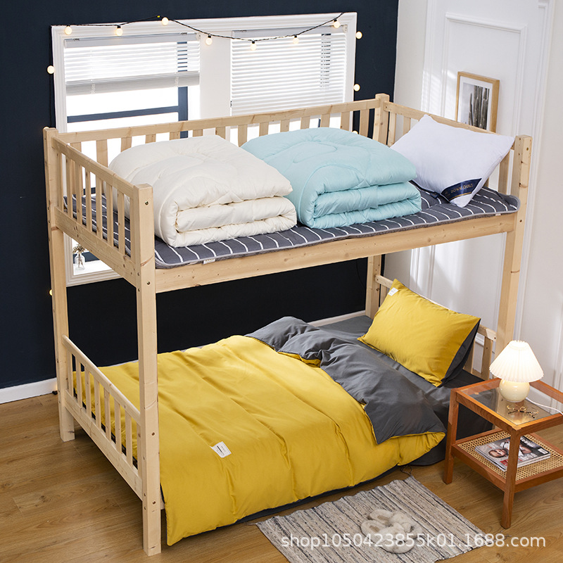 工厂定制学生宿舍0.9米床上用品套装大学生六件套磨毛三件套被褥