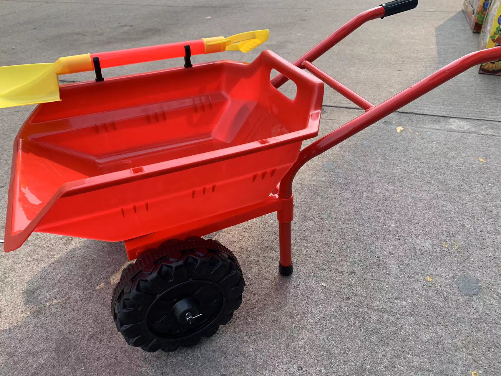 双轮大号挖土车儿童沙滩小推车儿童推土车宝宝玩具小推车翻斗车