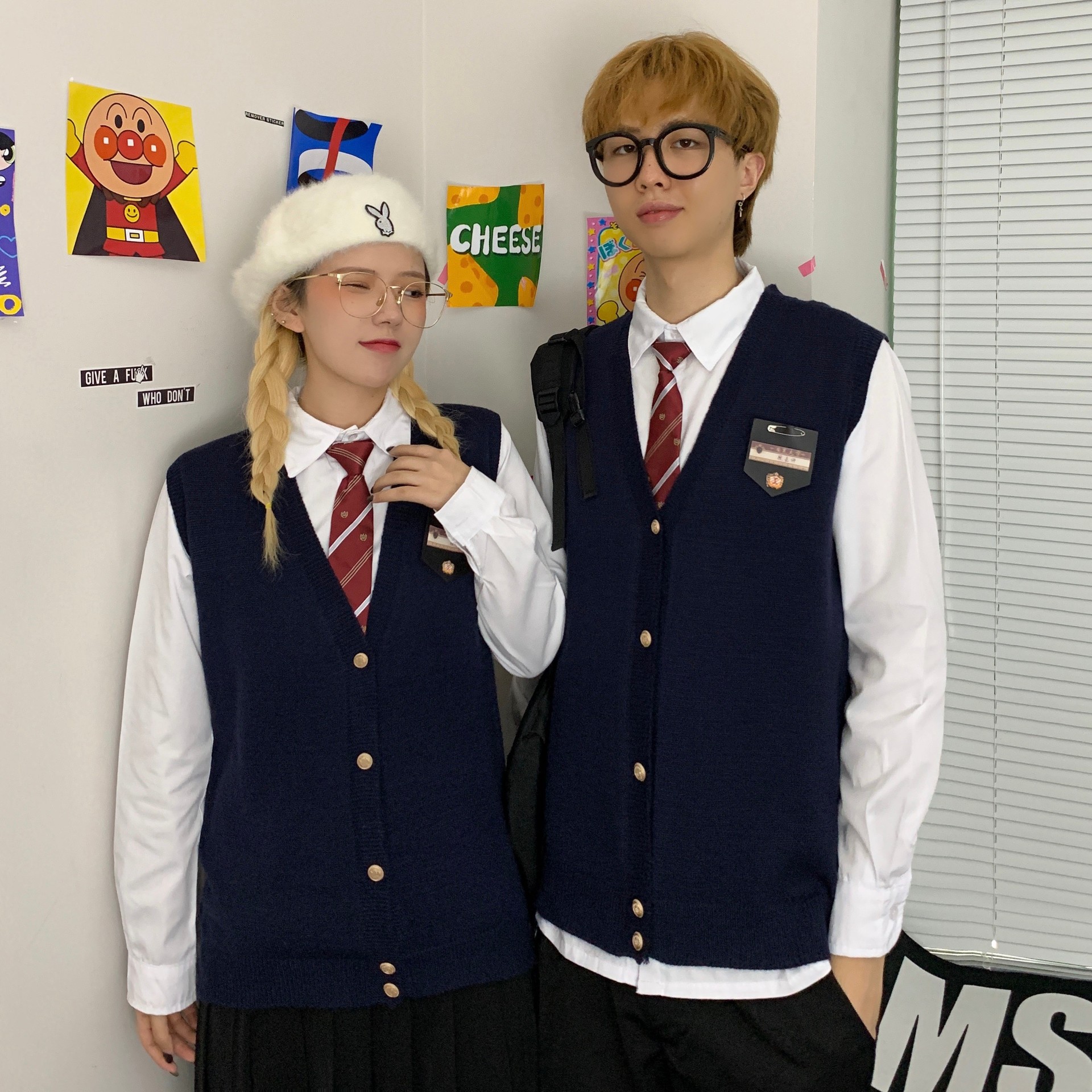 韩版班服秋冬套装学院风学生日系jk制服英伦初高中生合唱演出校服