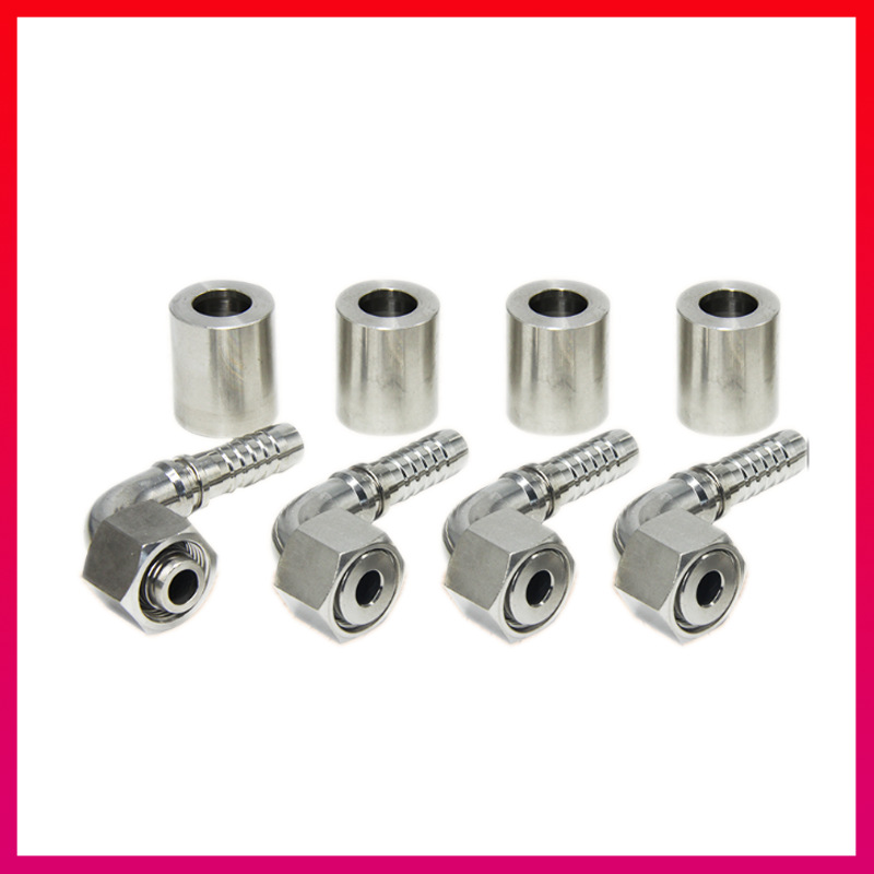 不锈钢高压油管接头液压胶管接头扣压式接头液压胶管接头软管接头