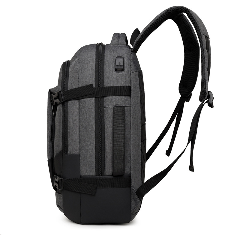 New Men's Backpack Multi-Functional Large Capacity Business Backpack Computer Bag Waterproof Travel Student Schoolbag Set. System