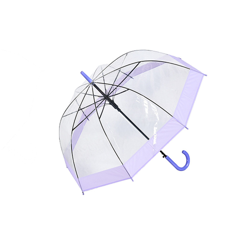 Apollo Transparent Umbrella Edge Poe Fashion Umbrella Flexible Wind-Resistant 8-Bone Sunshade Rain-Proof Multi-Color Advertising Umbrella