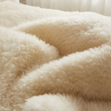 XXP4纯澳洲羊毛床垫软垫冬季加厚家用单人冬天保暖羊羔绒毯子垫被