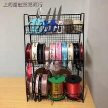 花店丝带置物架花店资材架缎带包书纸架绸带架鲜花材料用品铁艺