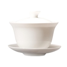 骨瓷超薄胎白瓷三才小容量盖碗迷你茶具潮汕泡茶工夫单丛岩茶