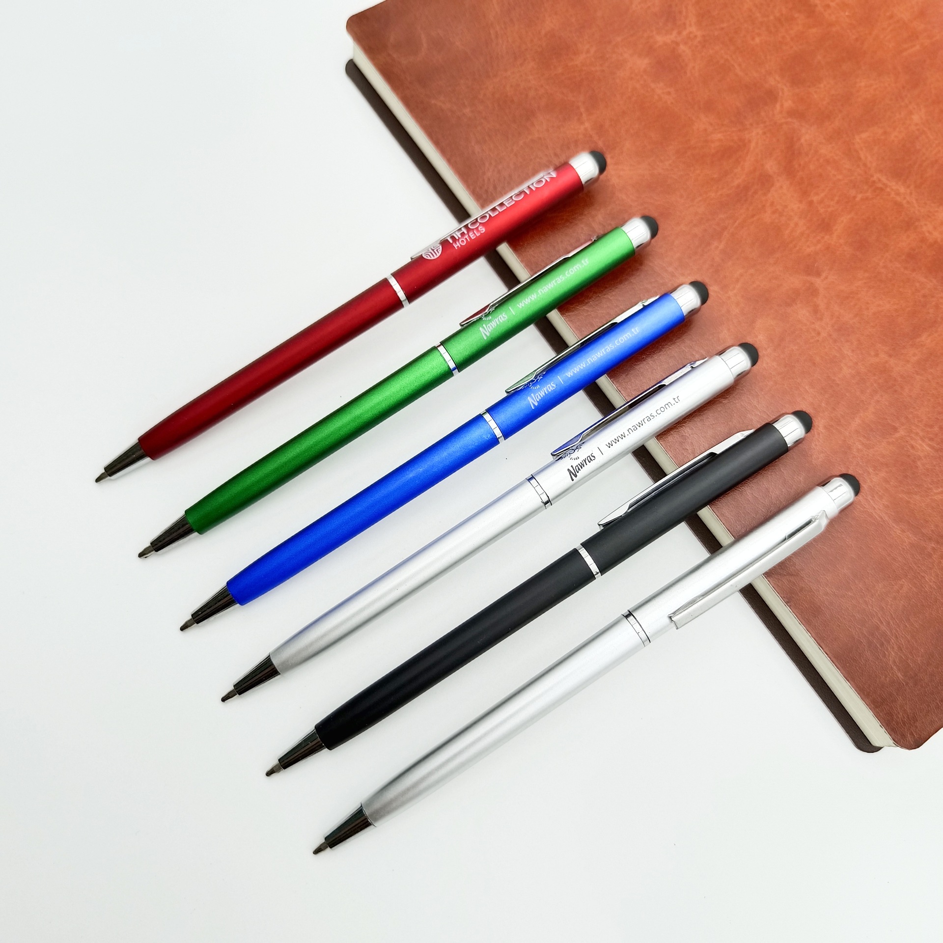 塑料金属小西华扭动触屏笔印刷logo广告笔酒店笔礼品赠品工厂批发