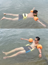 成人男女儿童学游泳装备初学者漂浮袖套充气水袖手臂浮圈加厚大号