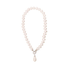 【5色可选】小号贝壳珍珠时尚女士 冷淡风蛋形贝壳珍珠 锆石扣子