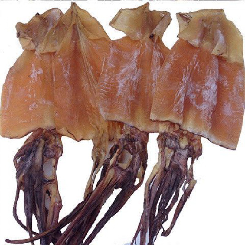 渔民自晒咸鱿鱼干8成干500g/250g干货干鱿鱼一斤2/5只海鲜干货仓