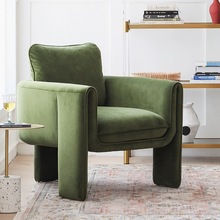 设计师款单人酋长椅意式轻奢客厅单椅现代简约卧室懒人沙发休闲椅