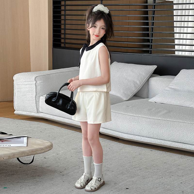 女童夏装套装2024新款洋气网红夏天儿童装大童13岁11夏季女孩衣服