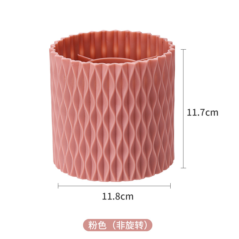 Makeup Brush Storage Tube Lipstick Storage Box Desktop Ins Pen Holder High-End Top Grade Makeup Brush Can Large Capacity