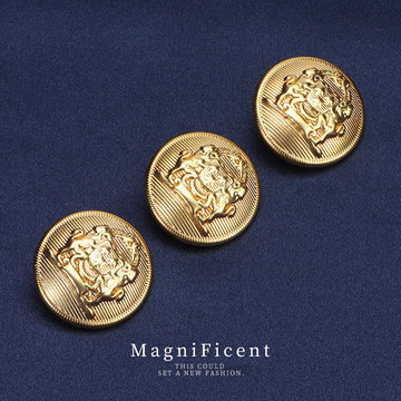 现货双师金属纽扣经典复古百搭风衣毛衣大衣扣子外套装饰钮扣配件