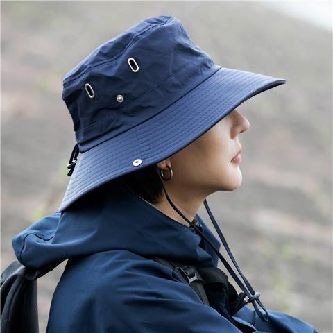 Western Cowboy Hat Female Fisherman Hat Men's Summer Vacation Big Brim Sun-Proof Sun Hat Outdoor Fishing Sunshade Alpine Cap