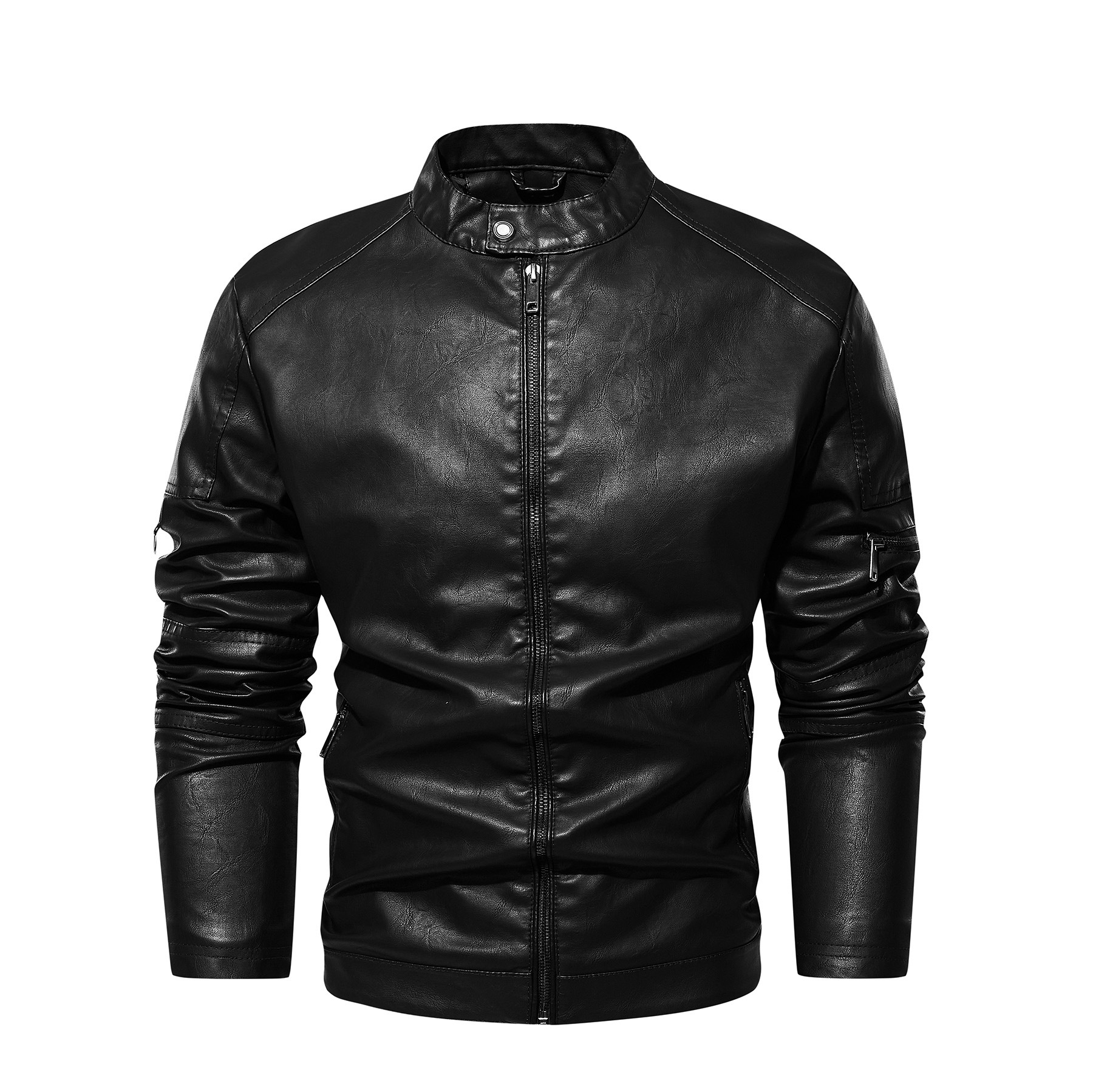 2022 New Standard Us Size Retro Washed Leather Coat Men's European and American Strong Leather Coat 1912 Cross-Border Foreign Trade Leather Coat