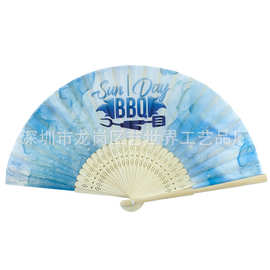 高档扇子折叠古风跳舞竹骨扇国风扇纸面竹扇广告礼品扇精美折扇批