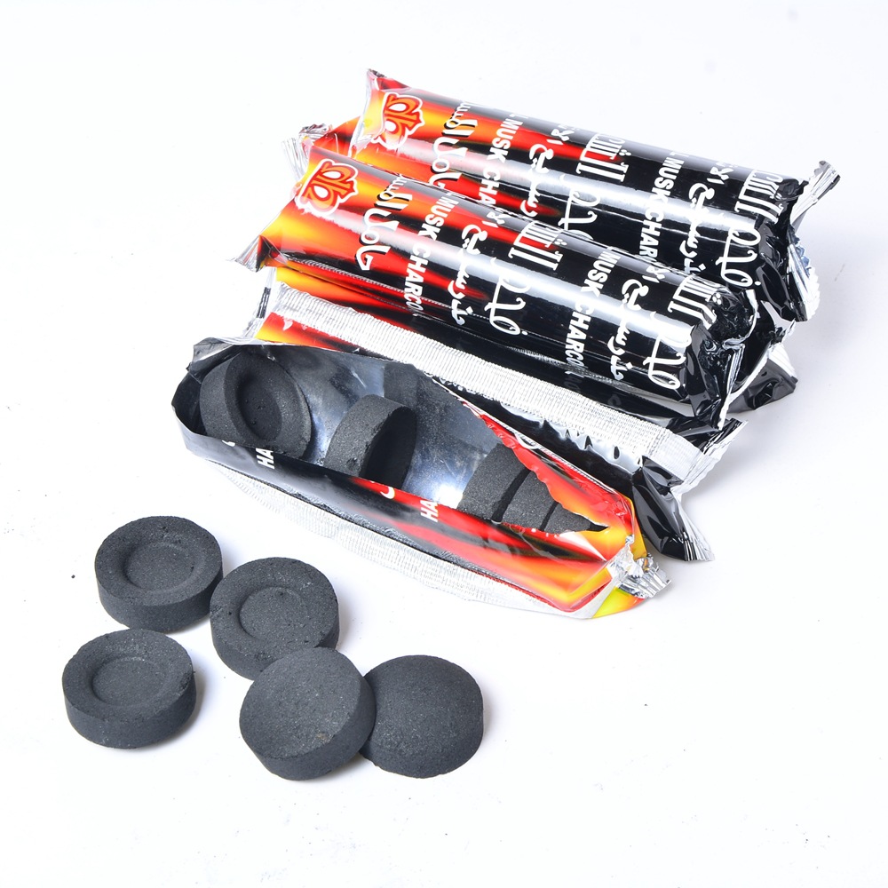 Hookah Charcoal Instant Burning Fruit Tree Charcoal Wholesale Barbecue Charcoal Hookah Carbon Smokeless Mechanism Disposable Barbecue Charcoal Kindling Charcoal